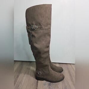 AMERICAN RAG Adarra Over The Knee Boots In Taupe Size 5 - New Without Box